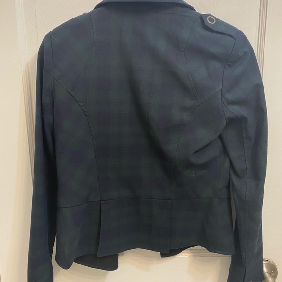Blue and green plaid blazer - Picture 4 of 4